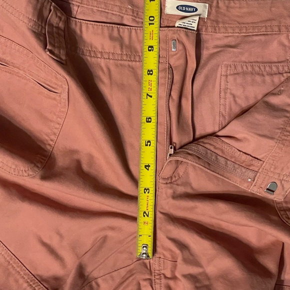 Y2K Vintage Wide Leg 100% Cotton Chino Mid-rise pink pants. Old Navy, size 16 - Picture 14 of 15